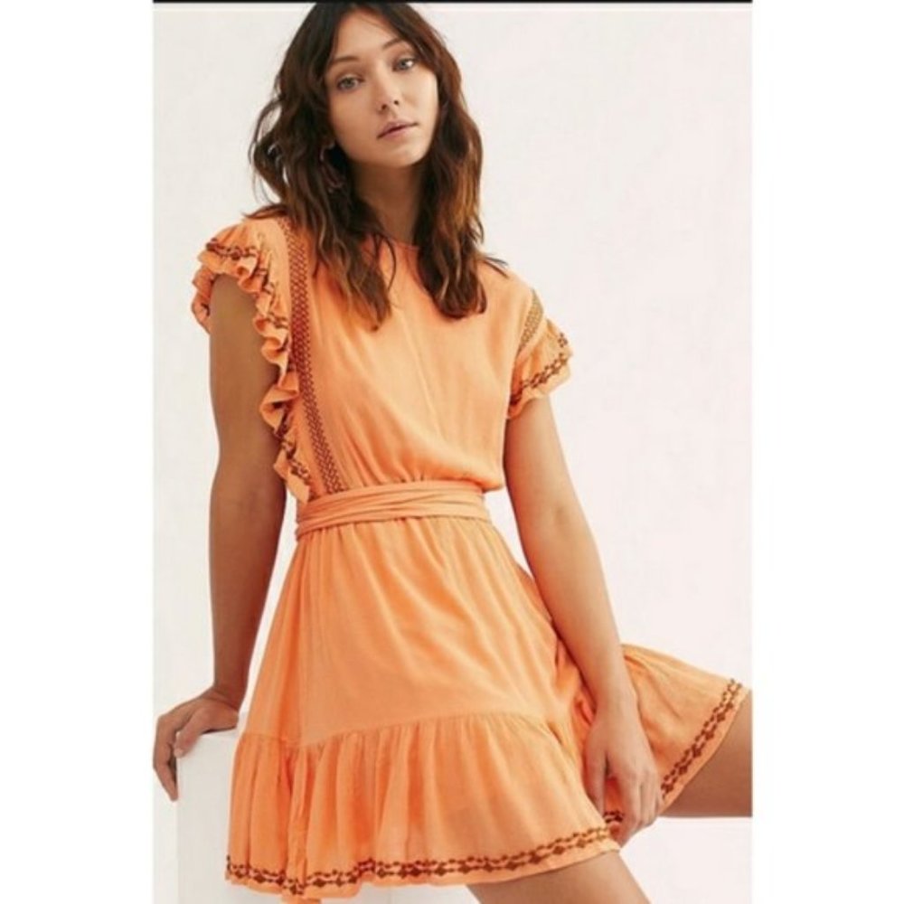 Free People Weekend Brunch Mini Dress Medium NWT